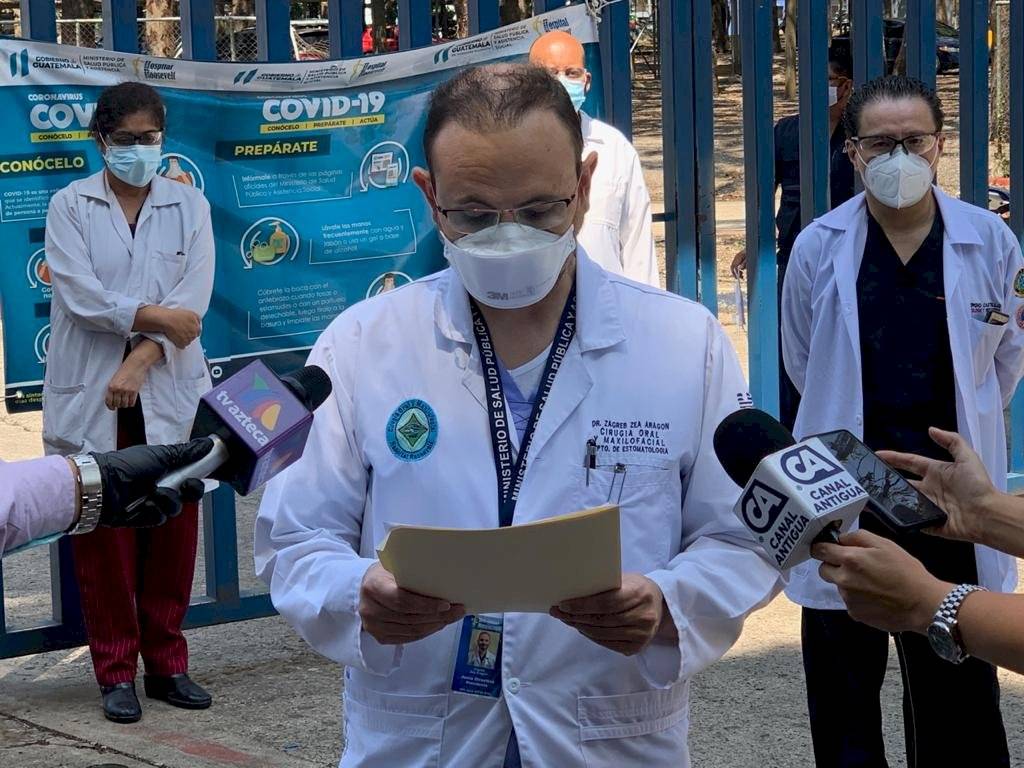 médicos del hospital Roosevelt piden traslado de pacientes con coronavirus