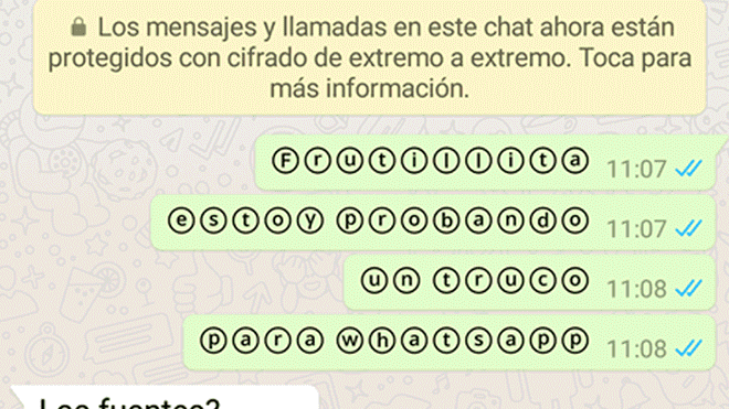WhatsApp: esta es la forma en que puedes mandar texto en burbuja y sorprender a tus amigos