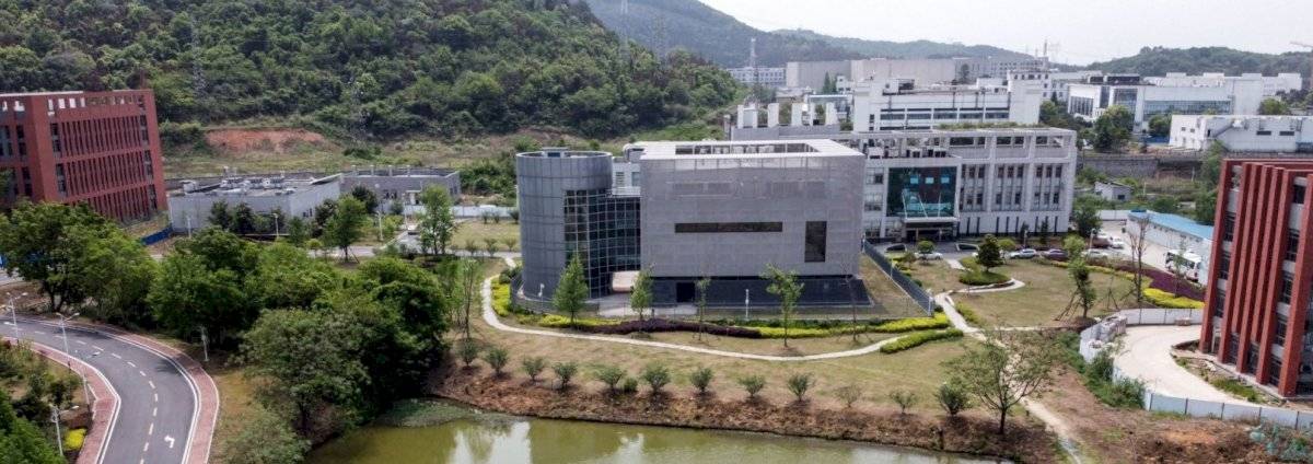 Una vista aérea muestra el laboratorio P4 en el Instituto de Virología de Wuhan en Wuhan, en el centro de Hubei, en China.