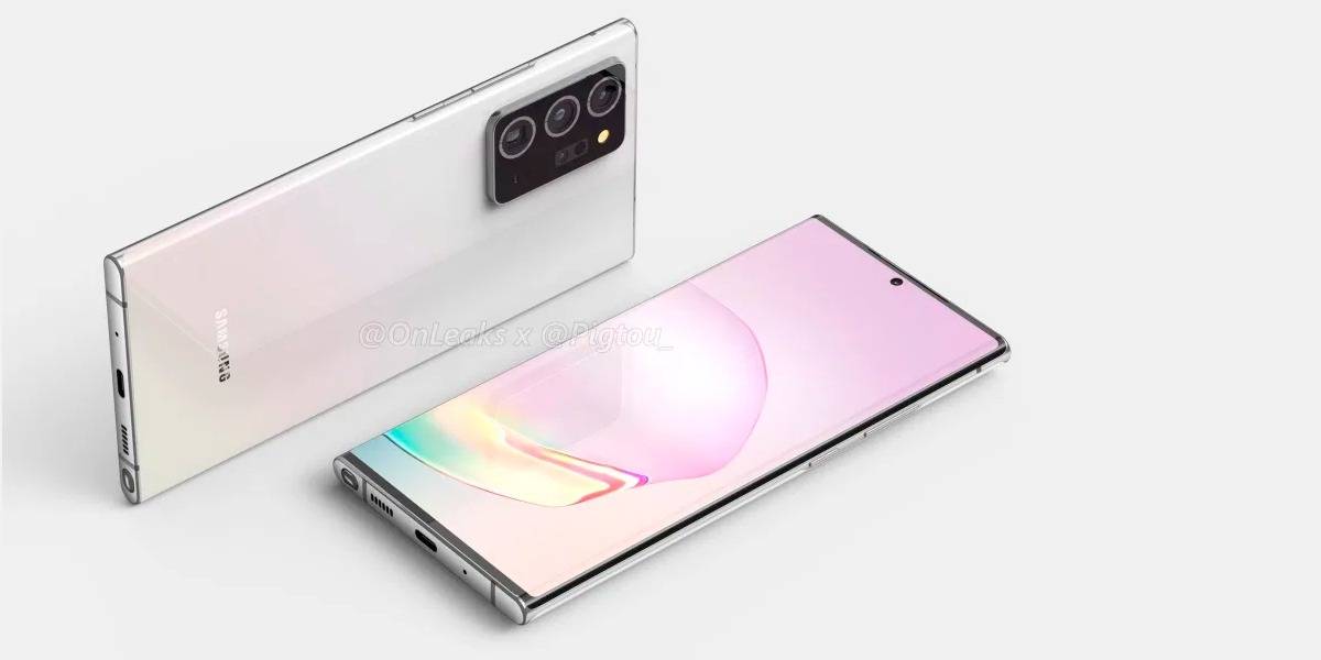 Samsung Galaxy Note 20 Plus se muestra en renders filtrados y resulta algo familiar