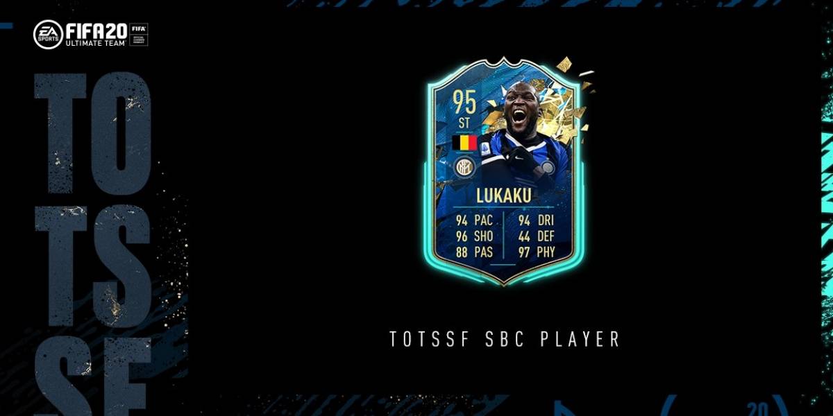 FIFA 20 promueve a Lukaku en tarjeta especial luego que no apareciera en TOTSSF