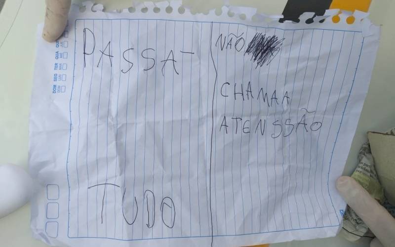 Ladrón carta