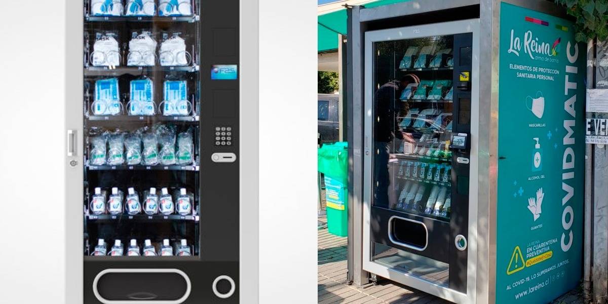 CovidMatic: se instalan en Chile las primeras máquinas de máscaras, gel y guantes