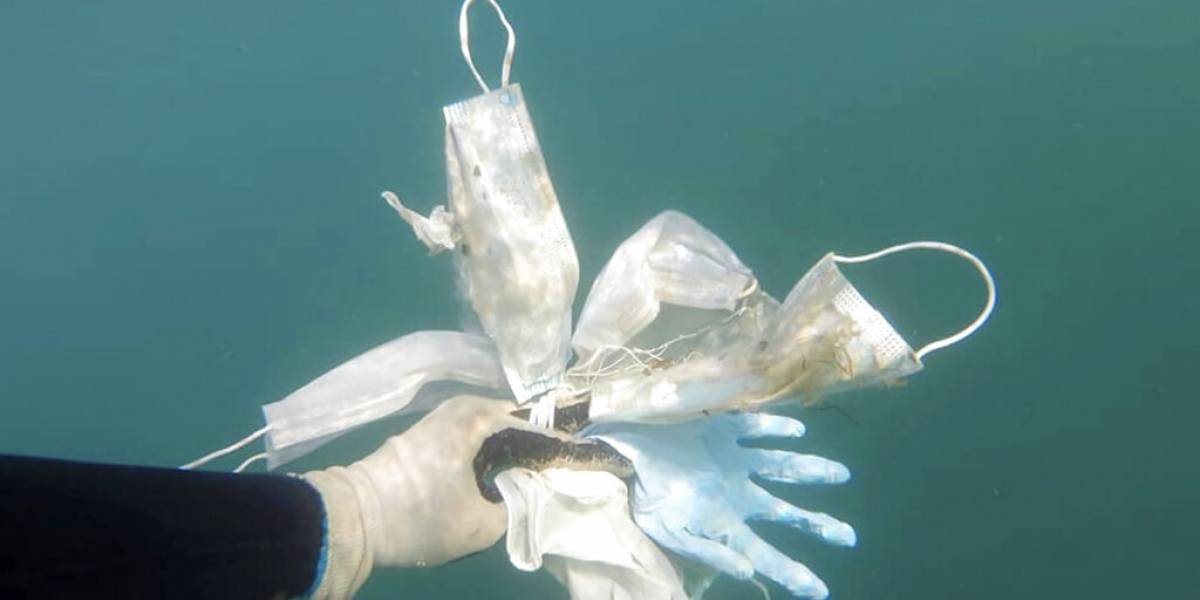 No aprendemos nada... Mascarillas y guantes ensucian el Mediterráneo