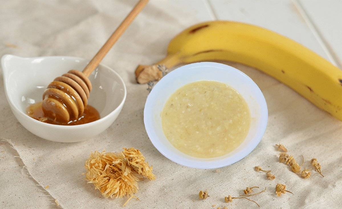Las mascarilla con plátano, miel y avena es excelente