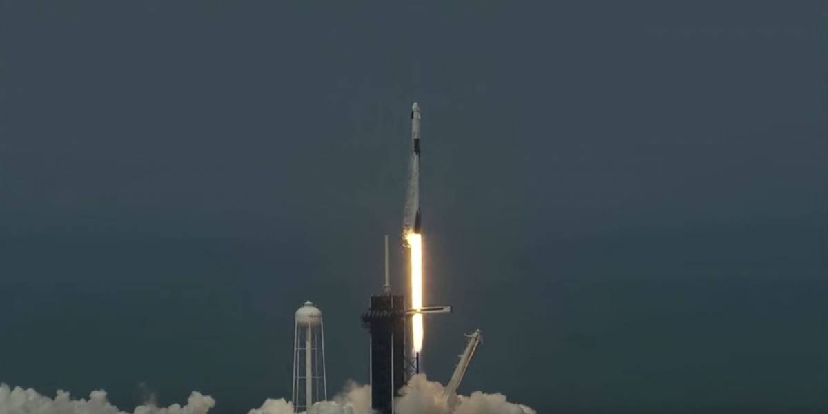 SpaceX y la NASA lo lograron: pusieron en órbita una nave tripulada, rumbo a a la ISS
