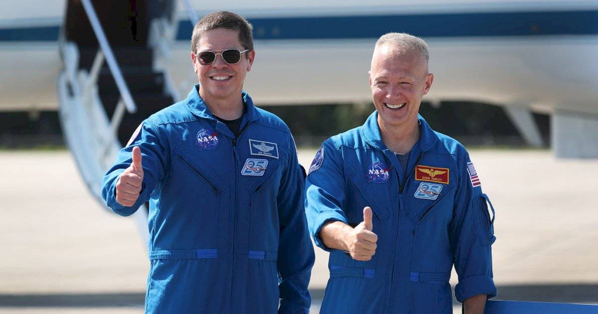 Bob Behnke e Doug Hurley, astronautas da SpaceX