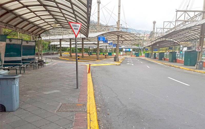 Paradas de buses en Quito