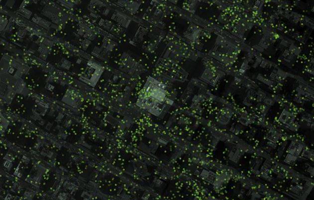  Un sector de Nueva York en imagen geosatelital de Microsoft 
