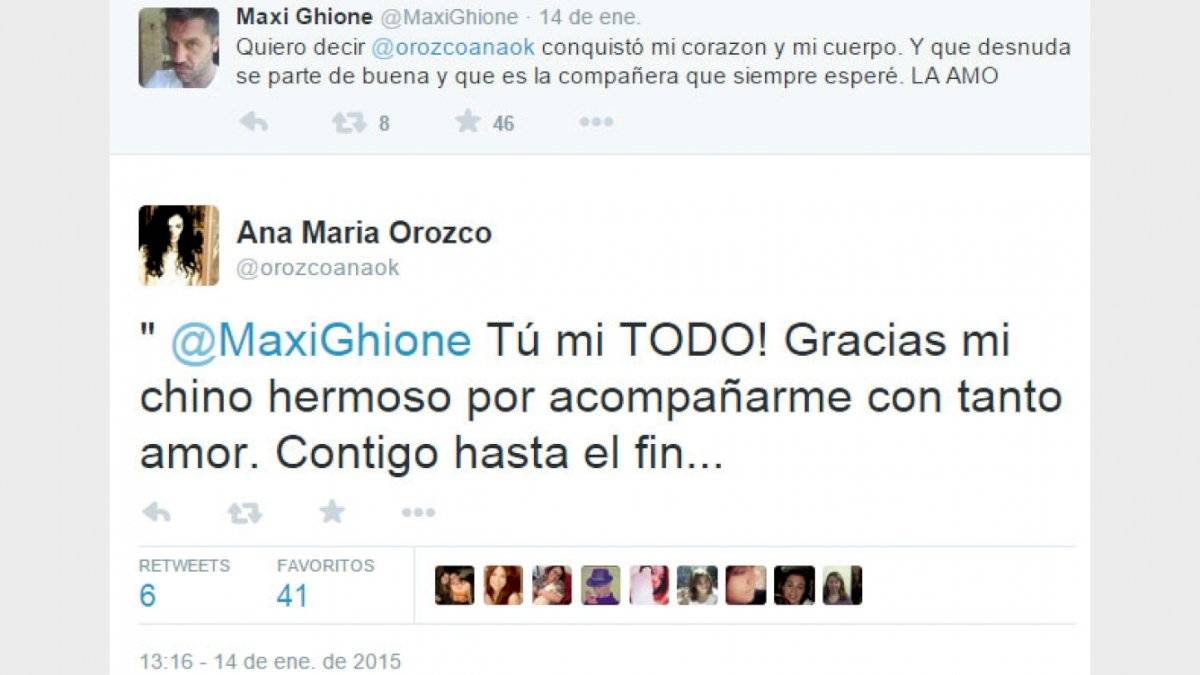 Ana María Orozco y su amor 2.0 con Mixi Ghione: La ‘twitter propuesta matrimonial’ que terminó con otro tuit