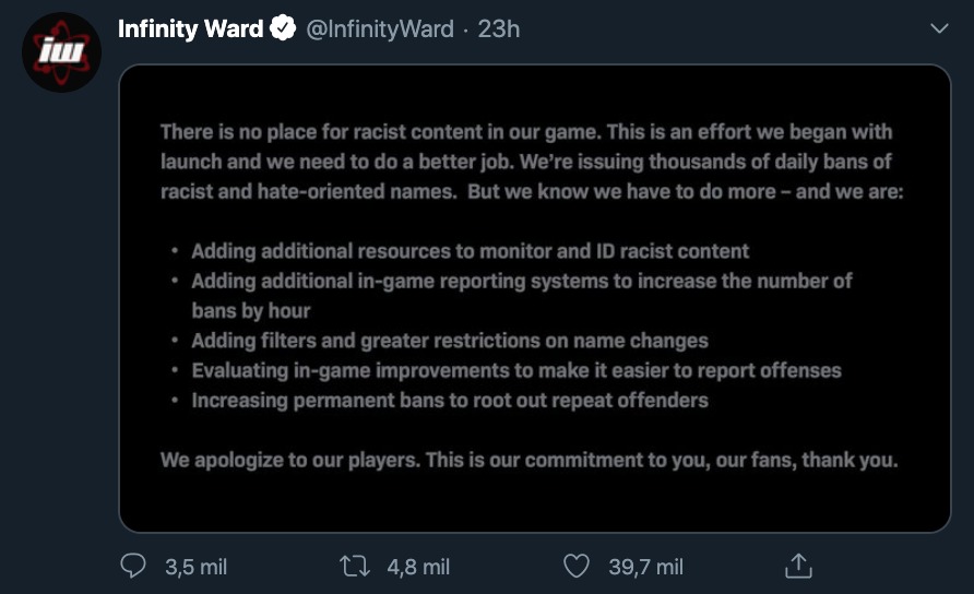 Call of Duty racistas Call of Duty racistas