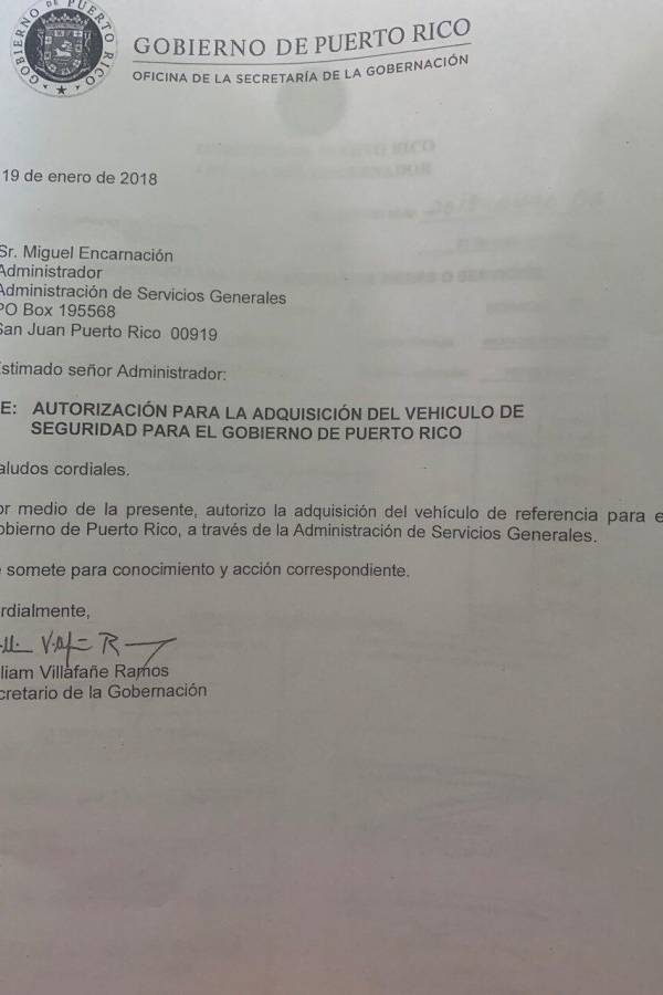 Carta William Villafañe a Miguel Encarnación