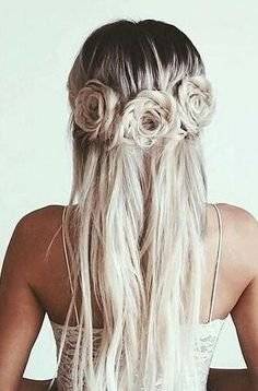 Trenzas en forma de rosa
