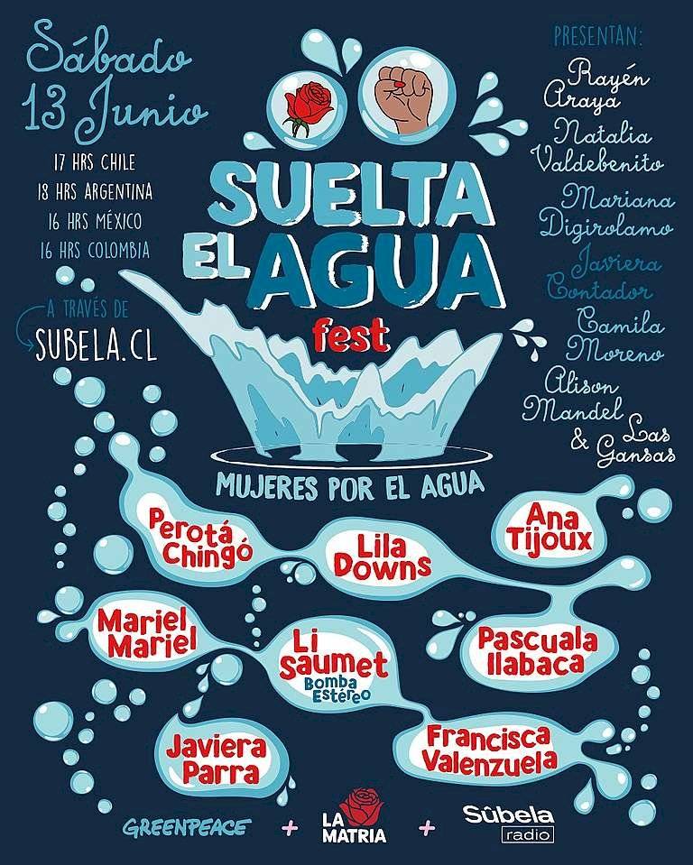 suelta el agua