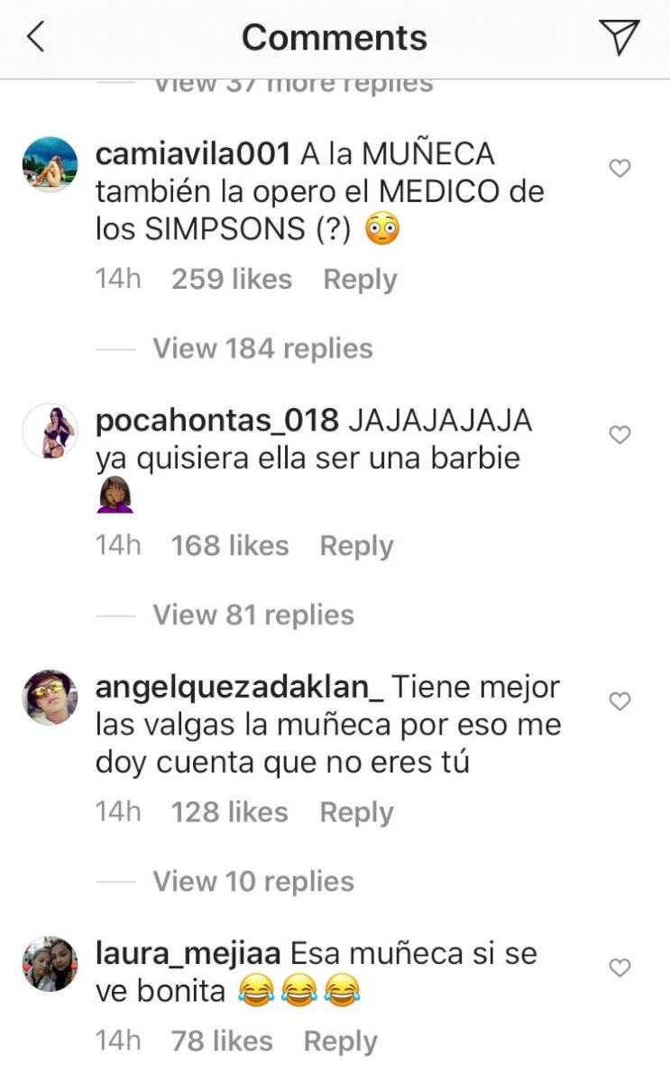 Comentarios a Yina Calderón