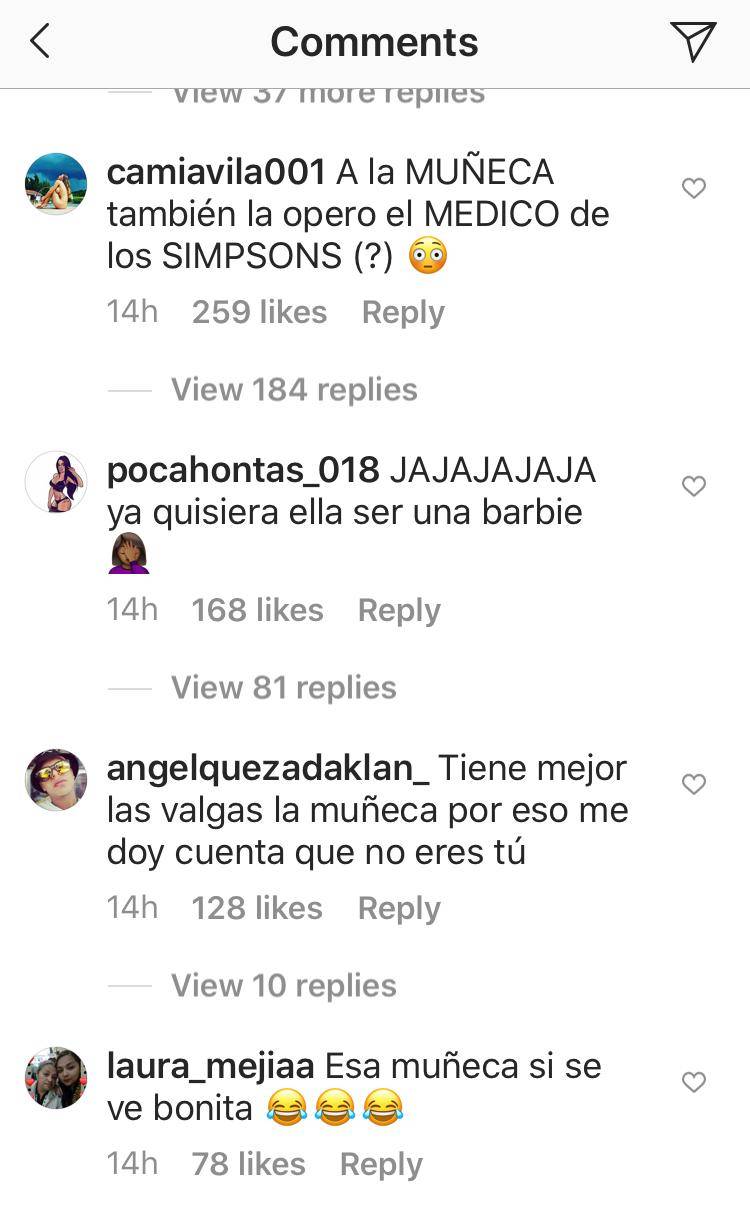 Comentarios a Yina Calderón