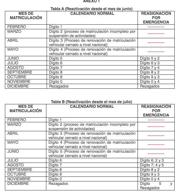 ANT MATRICULACION Y REVISION