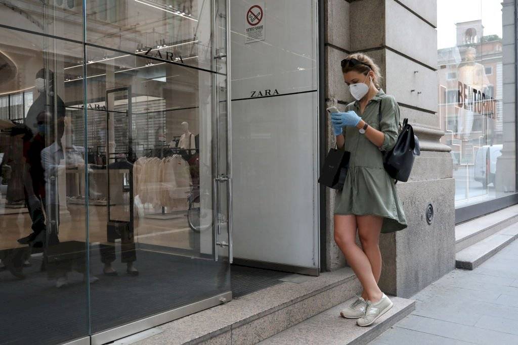 Reapertura de tiendas Zara en Italia