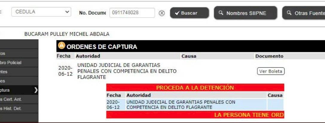 Orden de captura