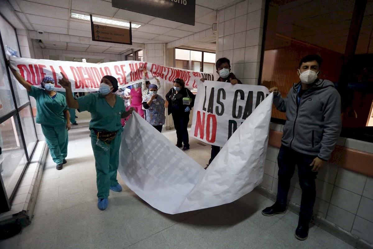Protesta en el San José