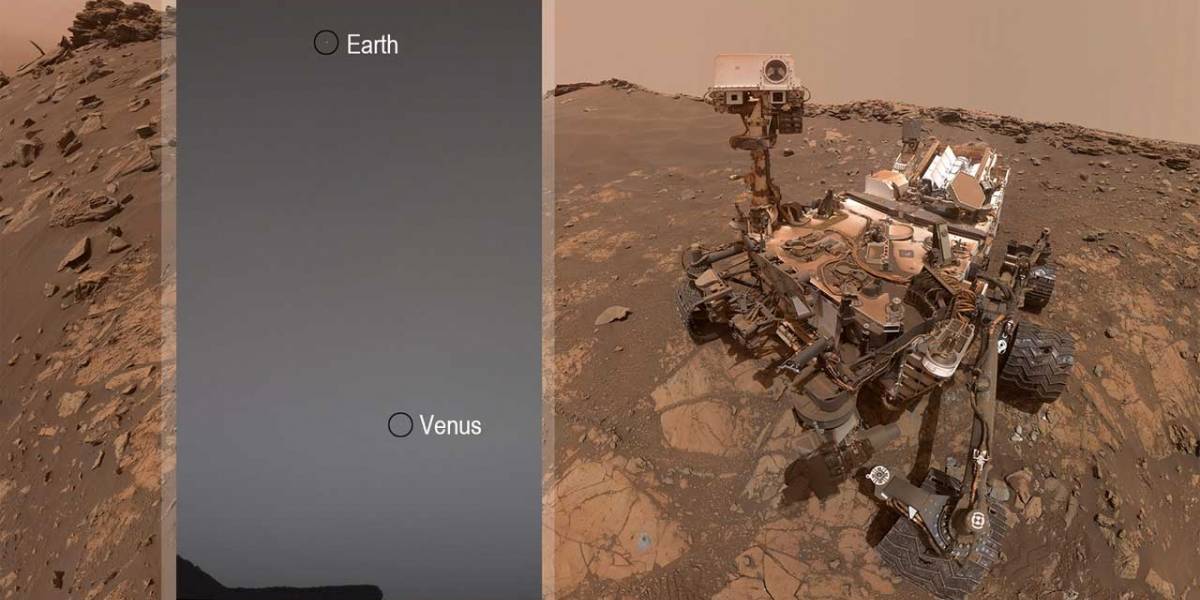 NASA: Esta es la imagen de la Tierra y Venus enviada por el Curiosity Mars Rover