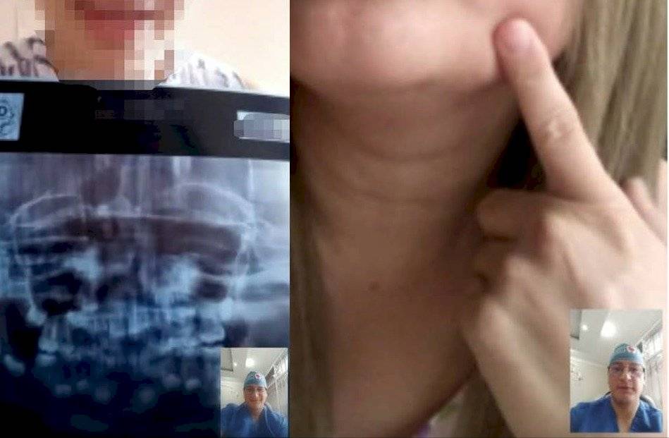 Foto de una consulta virtual con el doctor Andrés Cabrera