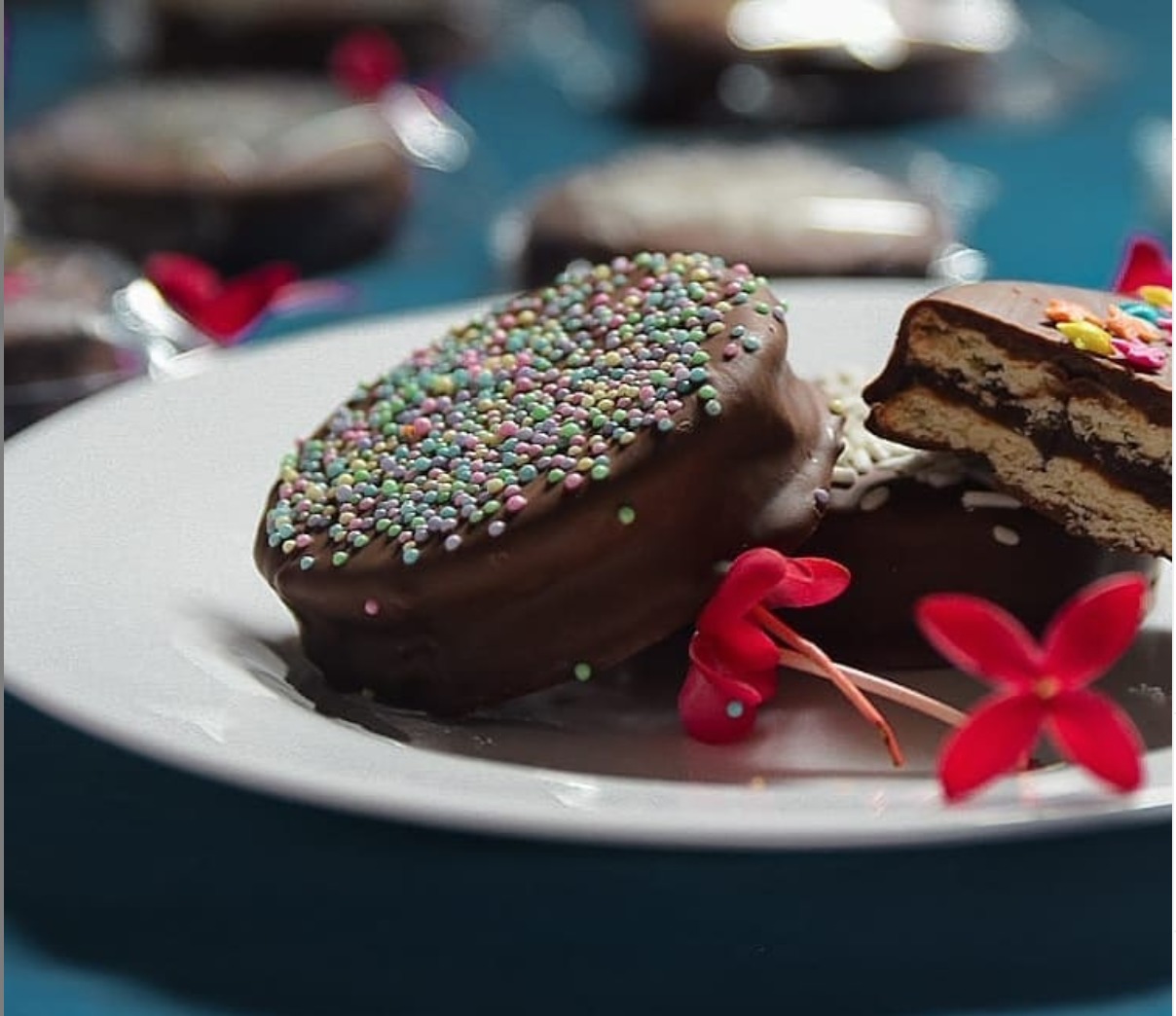 Alfajores de chocolate
