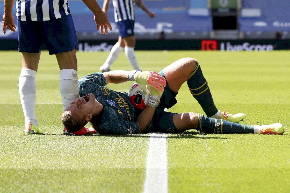 Se escuchó el grito de dolor: escalofriante lesión de Bernd Leno, arquero del Arsenal