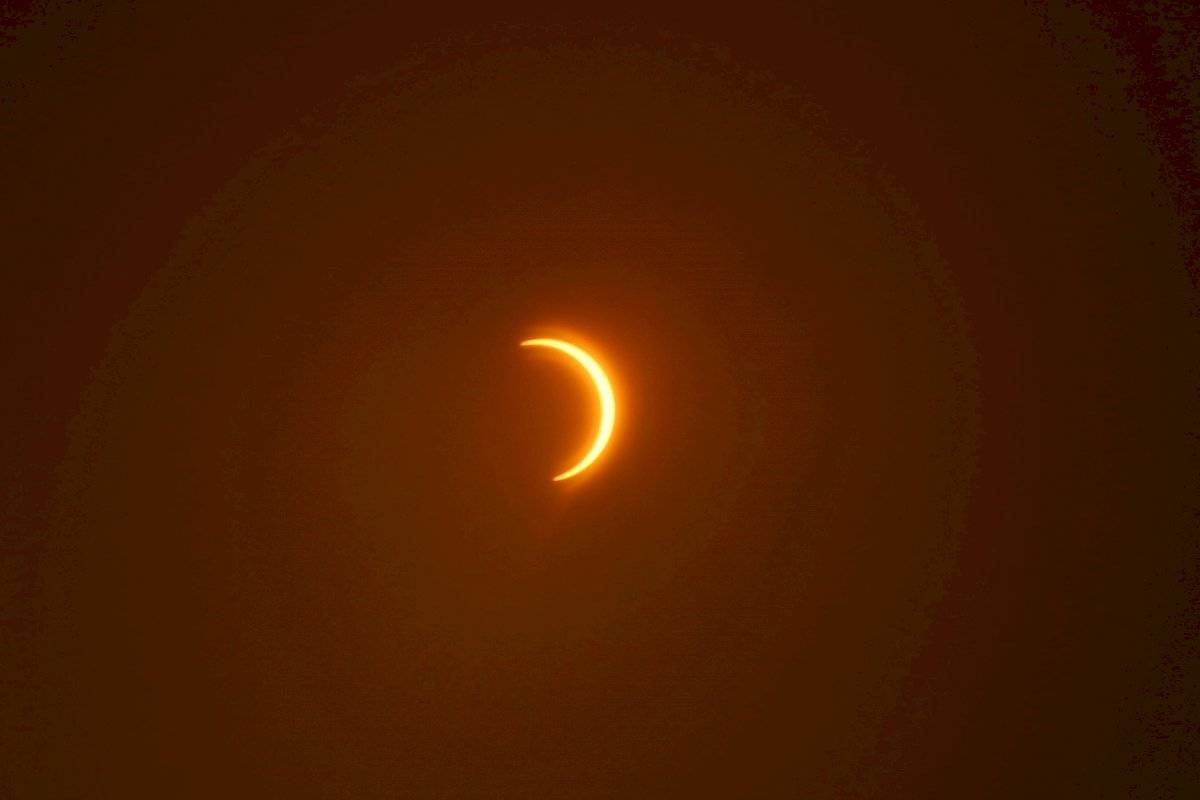 Eclipse solar anular parcial visto desde Pakistán