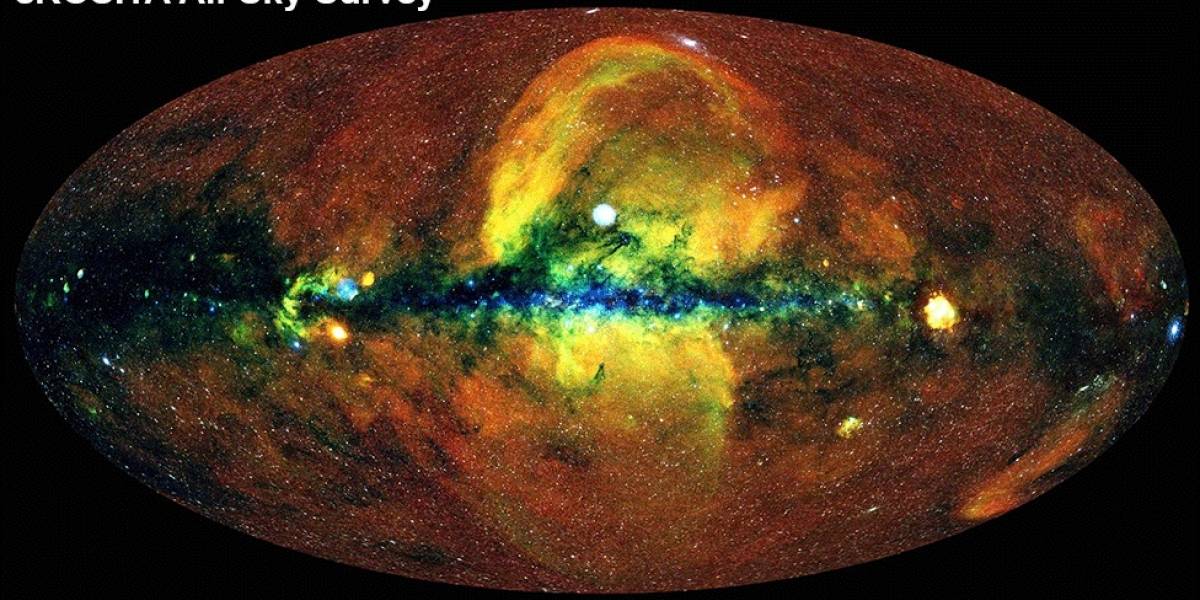 Esta es la imponente imagen del mapa del universo, retratado por el telescopio de rayos X eROSITA