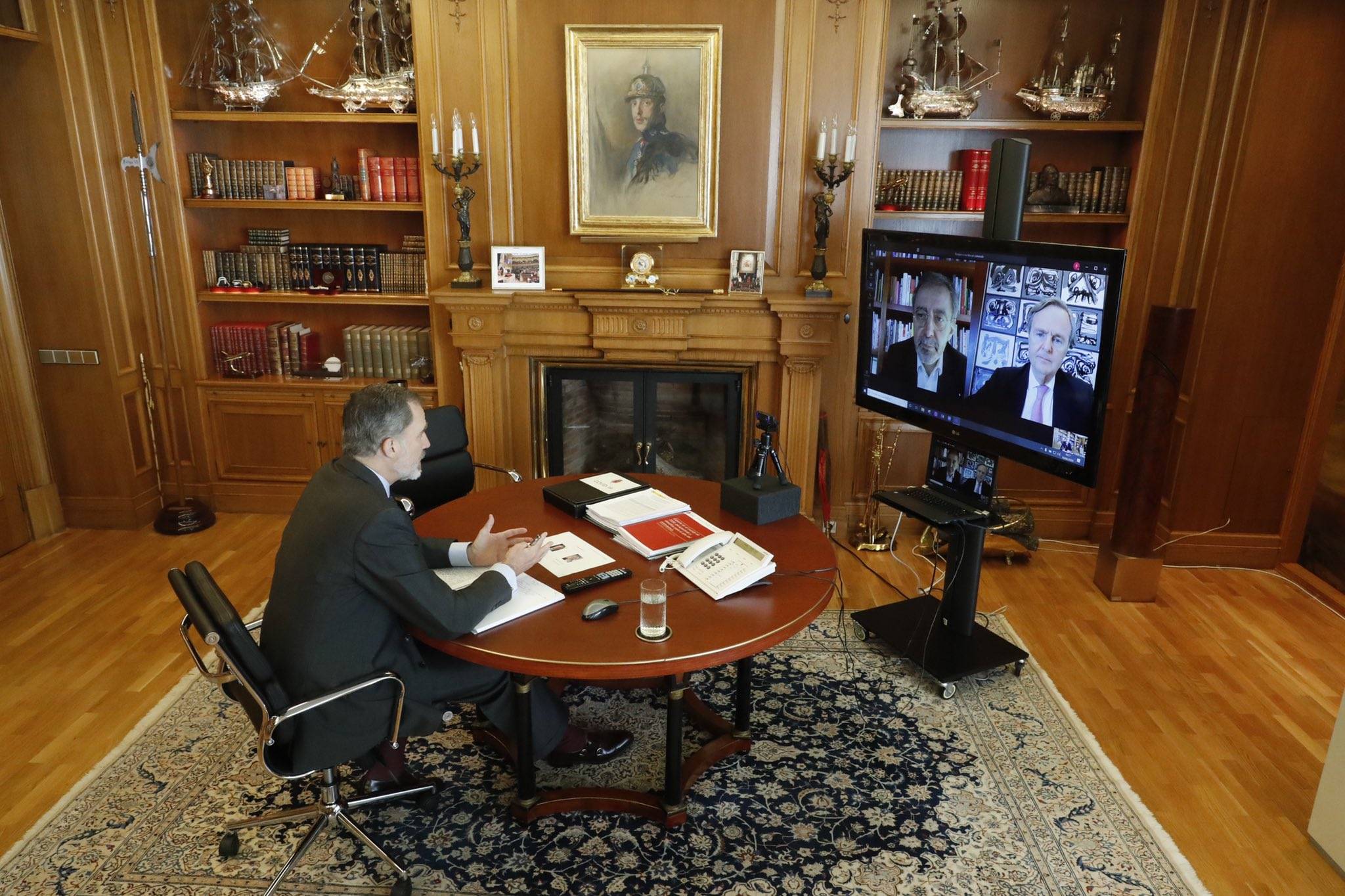 Así es el Palacio de la Zarzuela: Despacho de Felipe y Letizia y