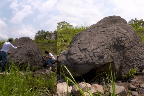 Piedra mapa de 2 mil años