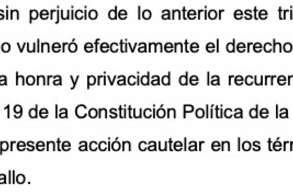 Dictamen Suprema Fariña