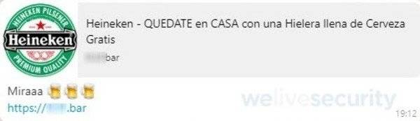 estafa en WhatsApp