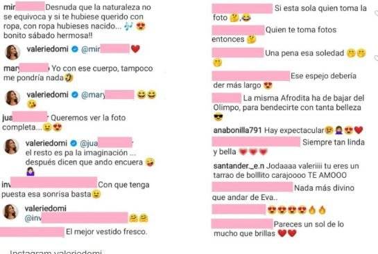 Valerie Domínguez dio de qué hablar en redes tras publicar foto desnuda