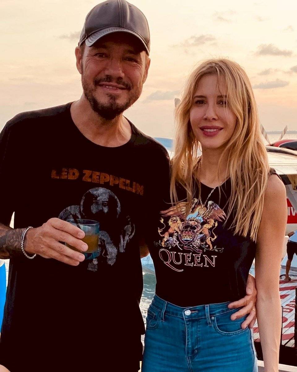Marcelo Tinelli y Guillermina Valdés