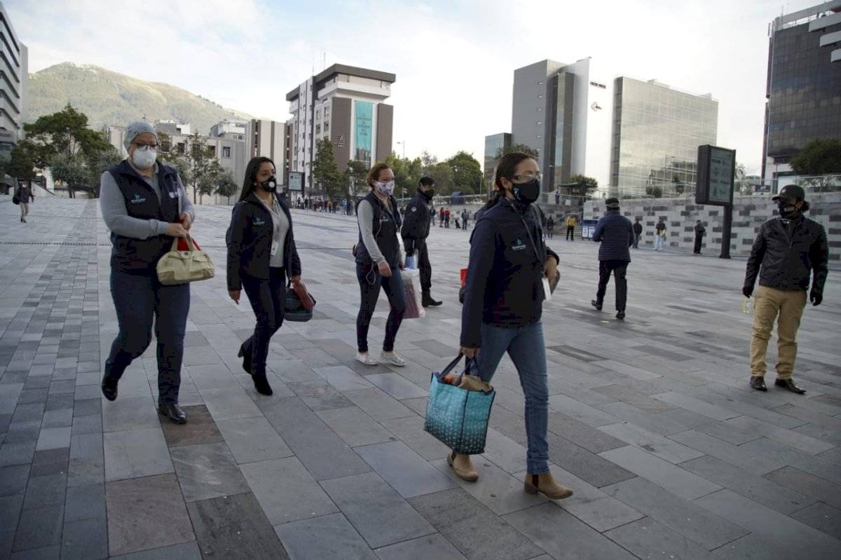 Trabajadores de la plataforma financiera