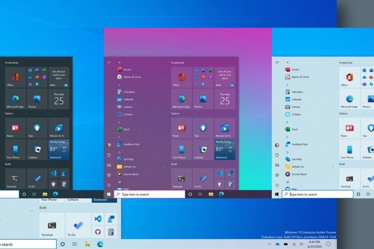 Windows 10 evoluciona nos muestra su nueva interfaz para el menú de