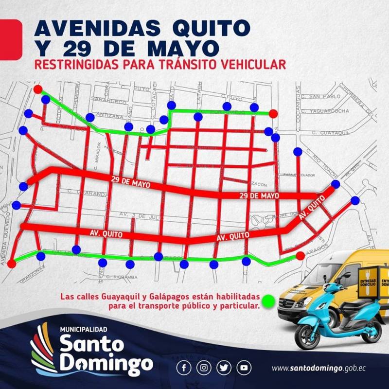Santo Domingo de los colorados restricción vehicular
