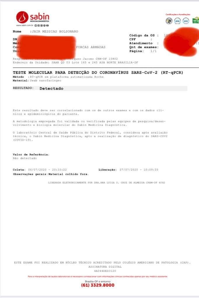 exame bolsonaro