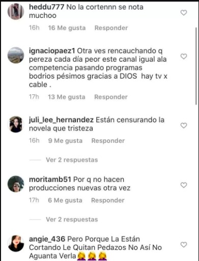 Captura de pantalla Instagram