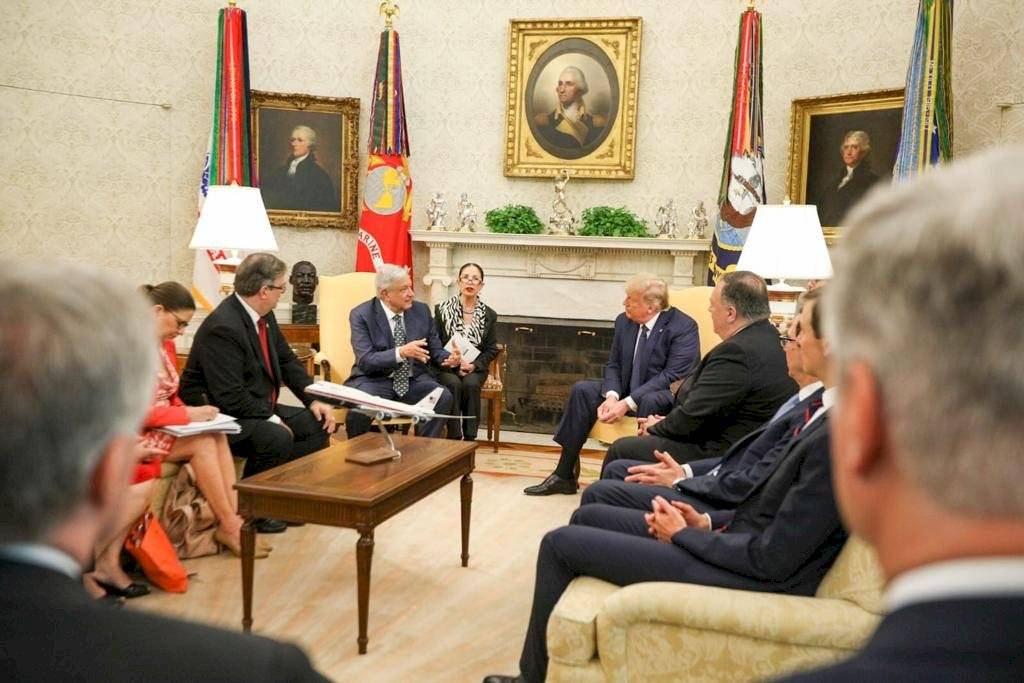 Reunión entre López Obrador y Donald Trump