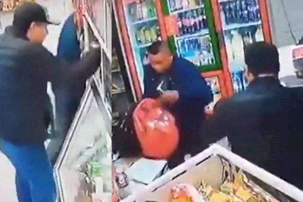 Captan robo a tienda de abarrotes en Ecatepec