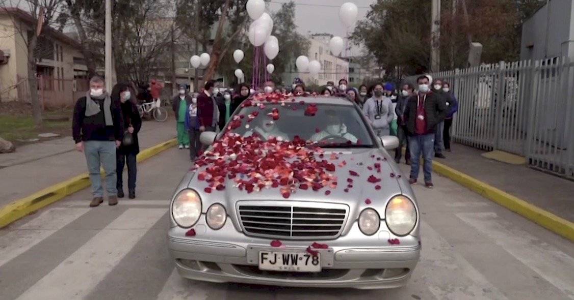 Manifestación en Chile por muerte de enfermera a causa de Covid-19