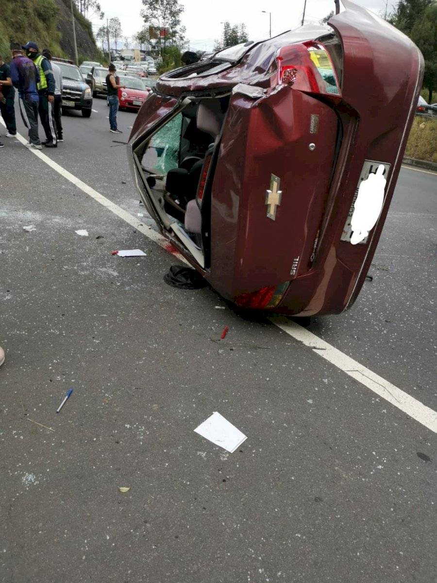 Accidente de tránsito en la av. Simón Bolívar