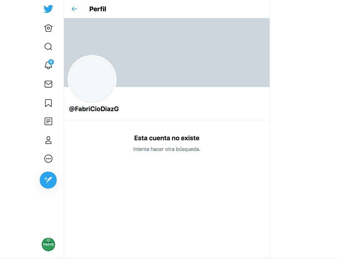 Perfil falso de David Romo
