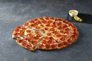 comer en exceso pizza