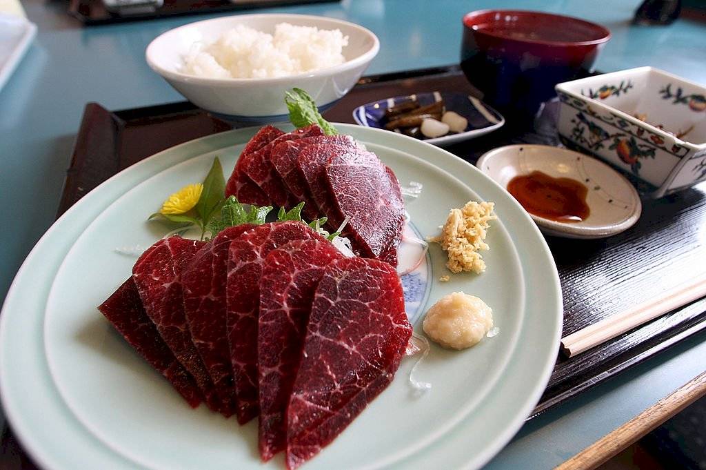 Sashimi de ballena