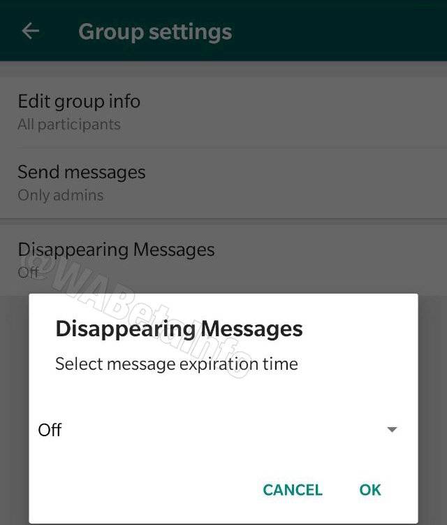  WhatsApp Auto destrucción 