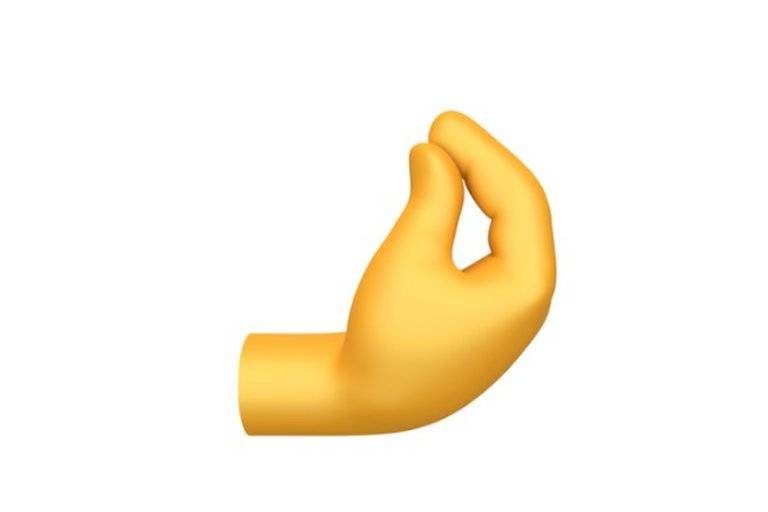 Emoji de mano italiana